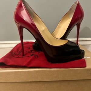 Christian Louboutin very prive peep toe pumps